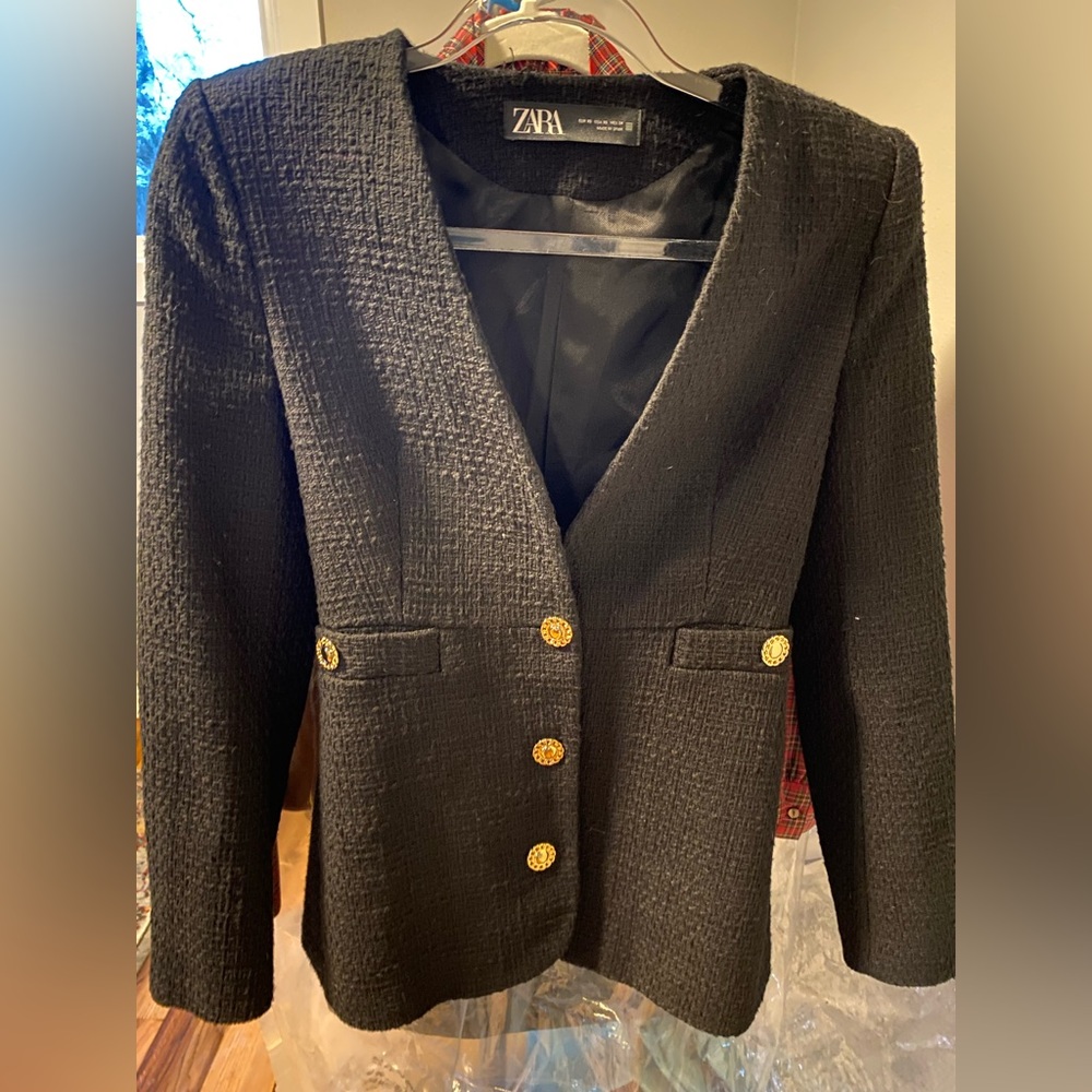 NWOT Zara Blazer, color black, size XS